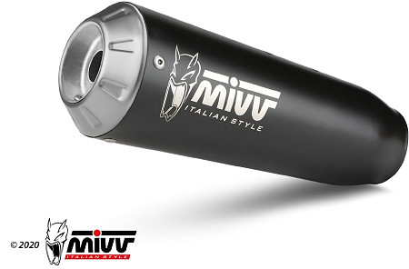  Mivv Slip-On X-M1 Edelstahl schwarz
 CF Moto 700 CL-X, Bj. 2023-2024 