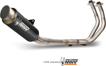  Mivv Full System 2x1 GPpro Edelstahl schwarz
 Yamaha MT-07 / FZ-07, Bj. 2014-2020 