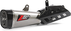 ZARD Auspuff Slip-on Endschalldämpfer 3-1 Titan Short mit Carbon Endkappe 