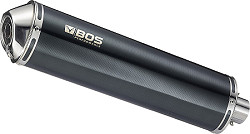  BOS Auspuff Oval 120 Slip-On Endschalldämpfer Carbon Steel 