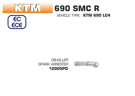  Arrow Racing DB-Killer
 KTM 690 SMC R, Bj. 2019-2020 