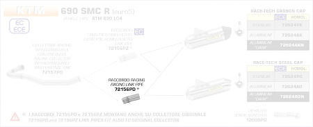  Arrow Zwischenrohr
 KTM 690 SMC R, Bj. 2019-2020 
