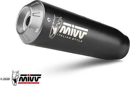  Mivv Full System 1x1 X-M1 Edelstahl schwarz
 Yamaha MT-125, Bj. 2020-2024 