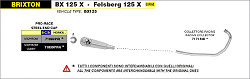  Arrow Pro-Race Edelstahl schwarz mit Edelstahl-Endkappe Nr. 71899PRN 