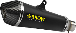  Arrow X-Kone Komplettanlage Edelstahl schwarz mit Carbon-Endkappe 