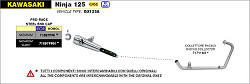  Arrow Pro-Race Edelstahl schwarz mit Edelstahl-Endkappe Nr. 71897PRN 