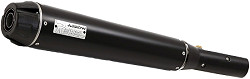  Arrow Rebel Komplettanlage Edelstahl schwarz mit Carbon-Endkappe Nr. 74505RB 