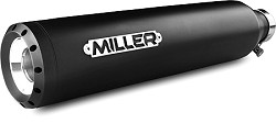  Miller Hunter II schwarz-matt, Endkappe Standard schwarz-matt 
