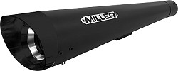  Miller Avenger X II schwarz-matt, Endkappe SlashCut schwarz-matt Nr. YA-XV950RX-II-X33.09 