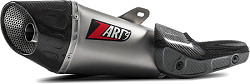  ZARD Auspuff Slip-On Endschalldämpfer Titan mit Carbon Endkappe + Hitzeschild 