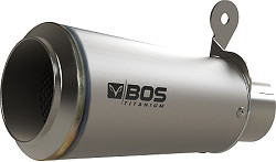  BOS Auspuff SSEC RR Slip-On Endschalldämpfer Titan mit Hitzeschild Nr. 850043-BM10S01-SETI 